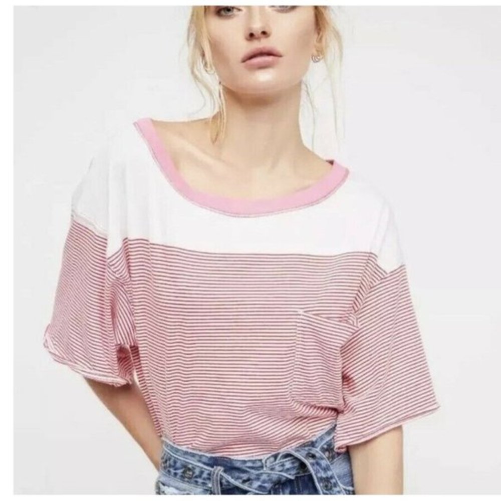 NWT Womens Size Small Anthropologie Free People Red Crush Girl Crop Top